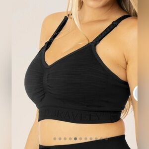 Kindred Bravely NEW Black Sublime Hands-Free Pumping & Nursing Bra Large Busty